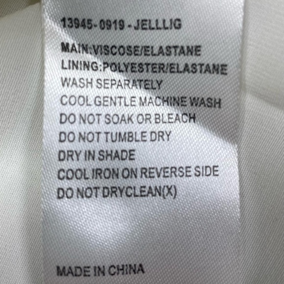 SASS White Ruched Dress NWT SZ 10 Lined Back Zip/Hook & Eye ELEGANT PARTY - Picture 7 of 14